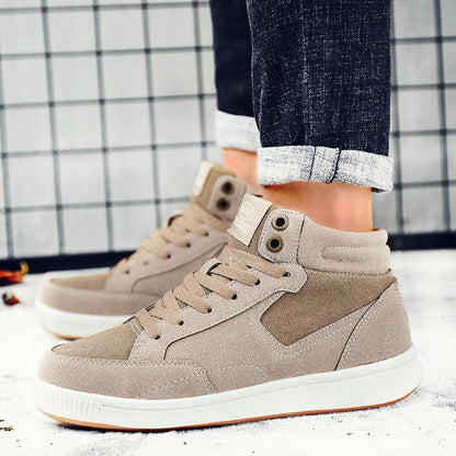 Men's High-Top Suede Sports Sneakers for Autumn & Winter - Vogue Aura