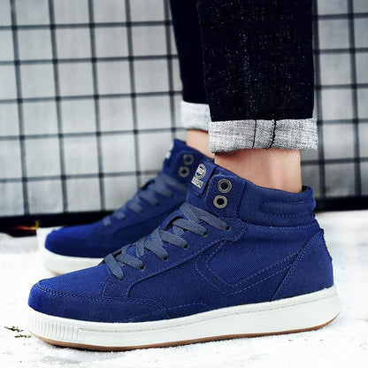 Men's High-Top Suede Sports Sneakers for Autumn & Winter - Vogue Aura