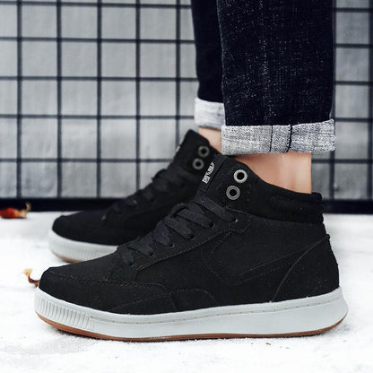 Men's High-Top Suede Sports Sneakers for Autumn & Winter - Vogue Aura