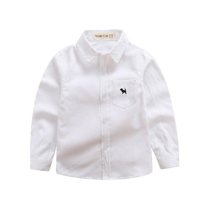 Stylish Long-Sleeve Cotton Shirts for Boys - Vogue Aura