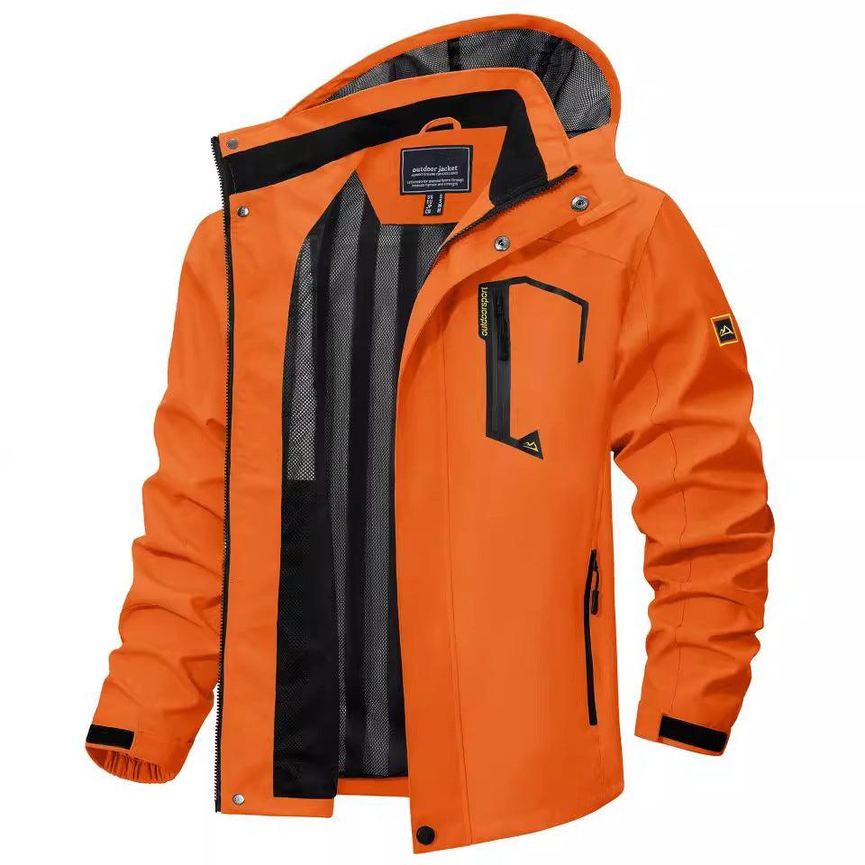 Stylish Men's Long Sleeve Hooded Jacket for Fall Adventures - Vogue Aura