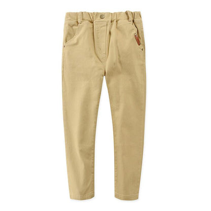 Stylish Slim-Fit Cotton Trousers for Boys - Comfortable Casual Wear - Vogue Aura