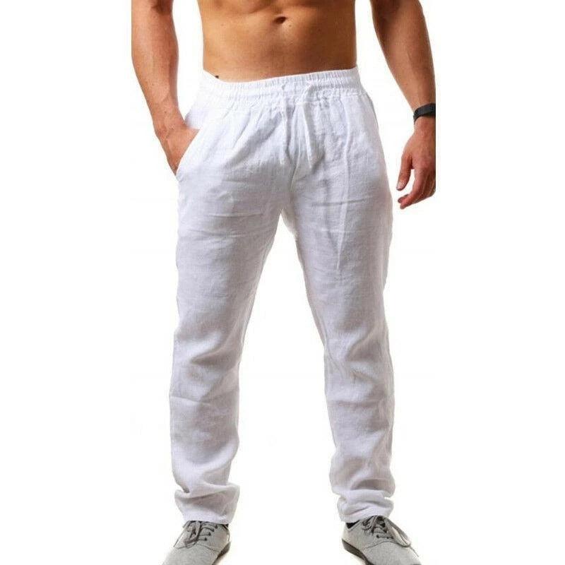 Summer Men's Breathable Linen Sports Trousers - Vogue Aura