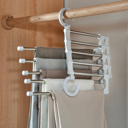 Telescopic Folding Multifunctional Pants Rack Pants Hanger Household - Vogue Aura