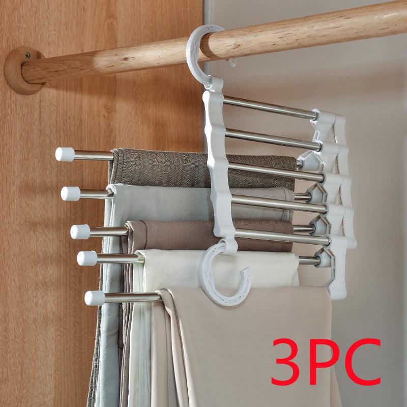 Telescopic Folding Multifunctional Pants Rack Pants Hanger Household - Vogue Aura