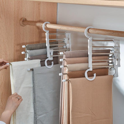 Telescopic Folding Multifunctional Pants Rack Pants Hanger Household - Vogue Aura