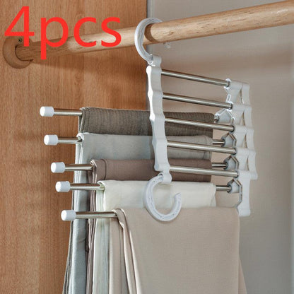 Telescopic Folding Multifunctional Pants Rack Pants Hanger Household - Vogue Aura