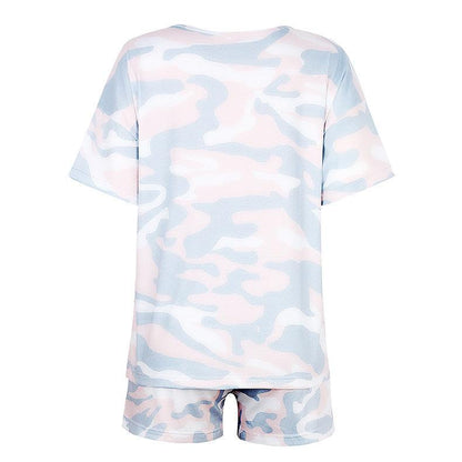 Tie-dye Print Pajamas Loungewear Tracksuit - Vogue Aura