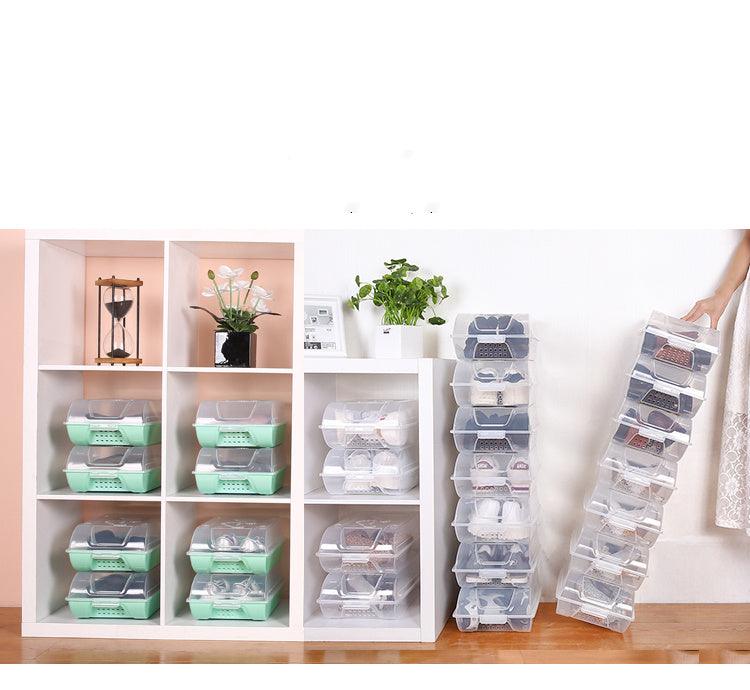 Transparent Drawer Wardrobe Shoe Storage Box - Vogue Aura