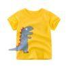 Trendy Cartoon Print Short Sleeve T-Shirt for Boys - Perfect for Summer Adventures - Vogue Aura