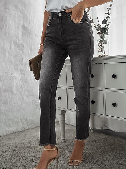 Trendy High-Waist Denim Jeans for Women in Multiple Colors - Vogue Aura