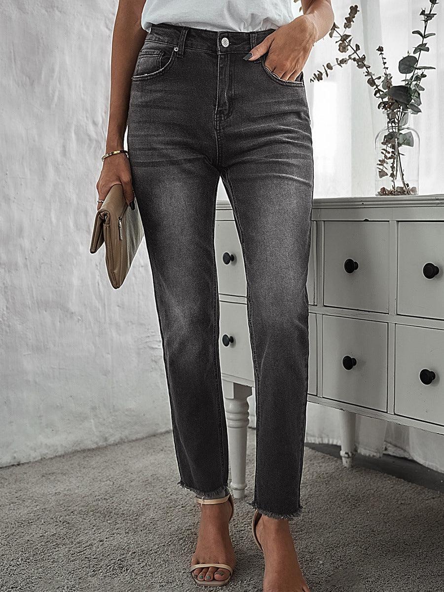 Trendy High-Waist Denim Jeans for Women in Multiple Colors - Vogue Aura