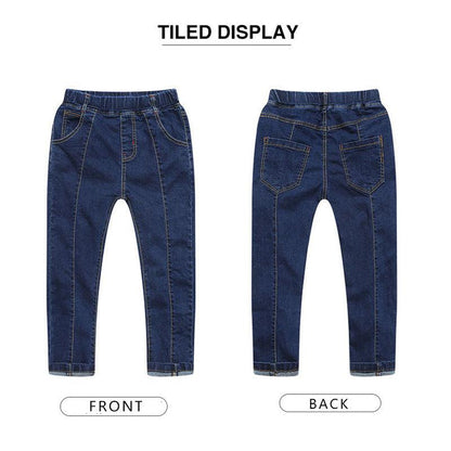 Trendy High-Waist Stretch Denim Trousers for Boys - Vogue Aura