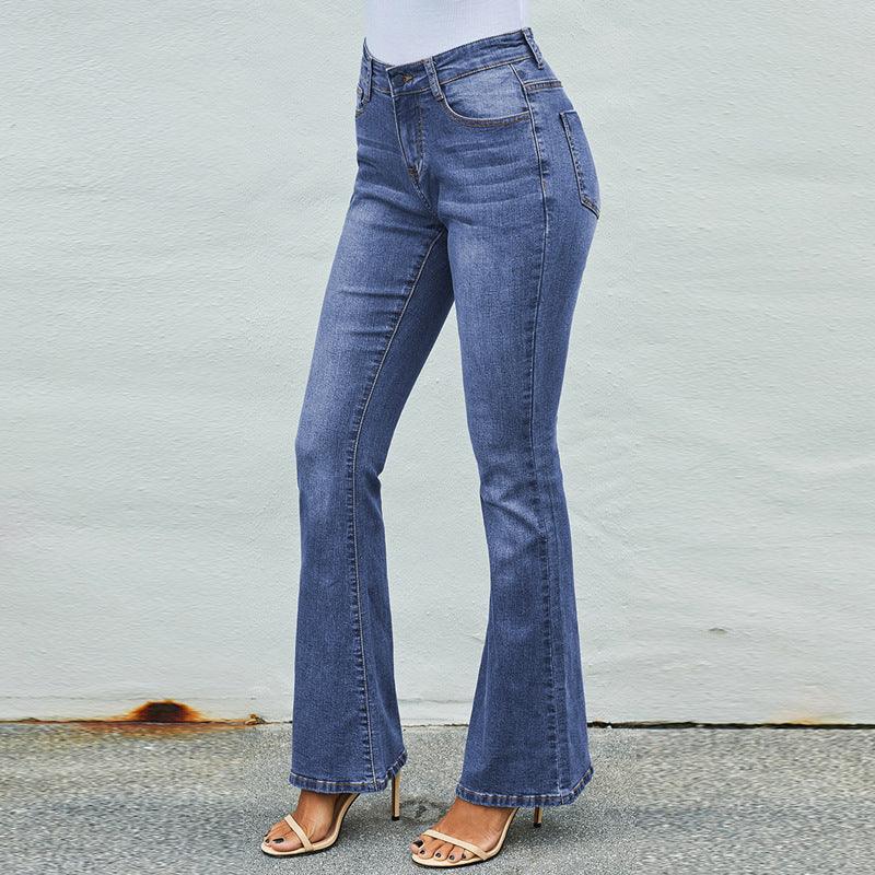 High-Waisted Distressed Wide-Leg Denim Pants for Women - Vogue Aura