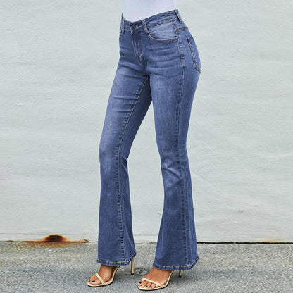 High-Waisted Distressed Wide-Leg Denim Pants for Women - Vogue Aura