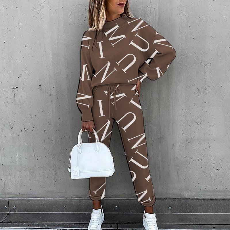 Trouser Suits Sportwear Outfit Pant Sweatshirt Tracksuit Two Piece Set Women Female Sports Suit Hoodie Jogging - Vogue Aura