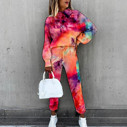 Trouser Suits Sportwear Outfit Pant Sweatshirt Tracksuit Two Piece Set Women Female Sports Suit Hoodie Jogging - Vogue Aura