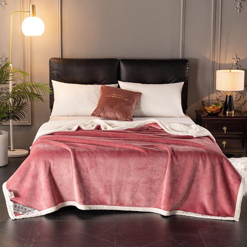 Ultra-Soft Coral Fleece Throw - Cozy Luxury Blanket for Comfort - Vogue Aura