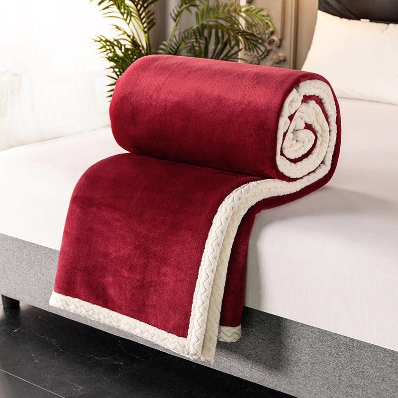 Ultra-Soft Coral Fleece Throw - Cozy Luxury Blanket for Comfort - Vogue Aura