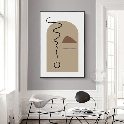 Whimsical Cartoon Canvas Mural for Living Room Decor - Vogue Aura