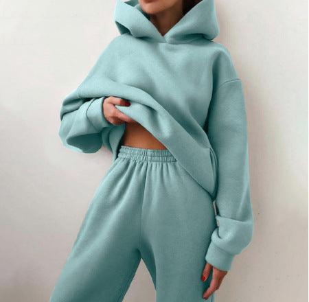 Women's Casual Hooded Sweater Two-piece Suit Clothes Hoodie Tracksuit - Vogue Aura