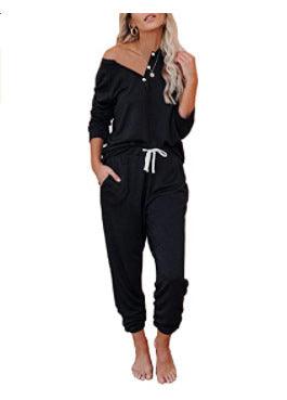 Women's Casual Sweatshirt And Drawstring Tracksuit - Vogue Aura