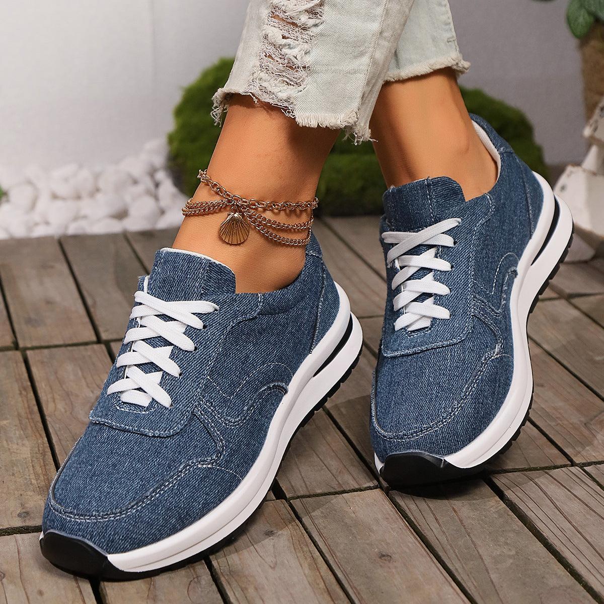 Women's Casual Lace-up Flat Shoes in Multiple Colours - Vogue Aura