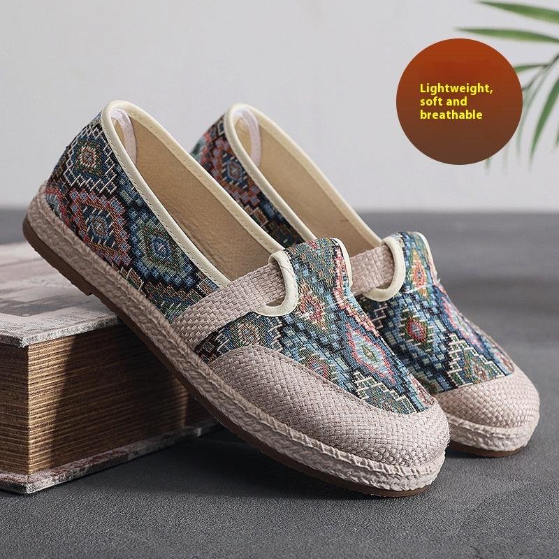 Women's Ethnic Style Embroidered Breathable Shoes - Vogue Aura