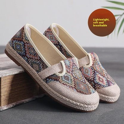 Women's Ethnic Style Embroidered Breathable Shoes - Vogue Aura